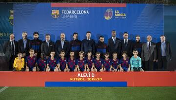 Equipo del FC Barcelona alevín D masculino.