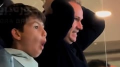 La increíble reacción del hijo de Cristiano a su gol de chilena: no daba crédito