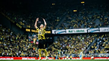 Erling Braut Haaland, who is to join Premier League club Manchester City, was on target as Dortmund beat Hertha on an emotional day at Signal Iduna Park.