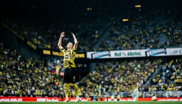 How many goals did Haaland score while playing for Borussia Dortmund?
