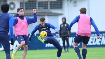 Entrenamiento de Osasuna en Tajonar.