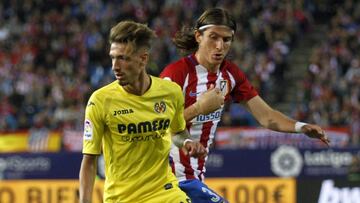 Samu Castillejo, en un Atlético - Villarreal.