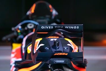 Detalle de la parte trasera de la nueva KTM.