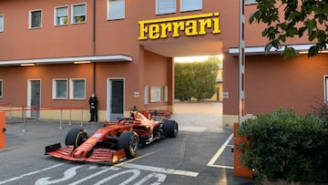 Ferrari se vuelca en la remontada