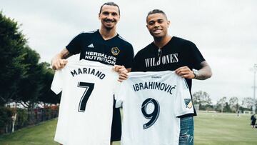 El delantero del Real Madrid, Mariano Díaz, visitó las instalaciones de Los Ángeles Galaxy donde se encontró con el sueco Zlatan Ibrahimovic.