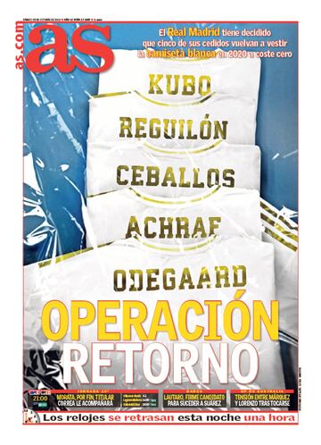 Las portadas de AS de octubre