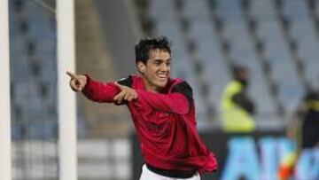<b>CRACK. </b>Juanmi, celebrando su gol al Getafe.