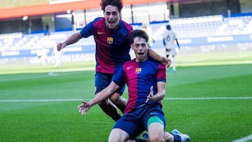 Partido del Barcelona contra el Bayern en la Youth League.