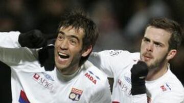 <b>GOLEADOR.</b> César Delgado marcó el único gol del partido.