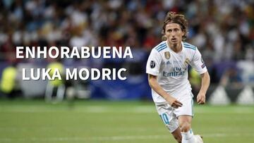 Luka Modric, proclamado Balón de Oro 2018