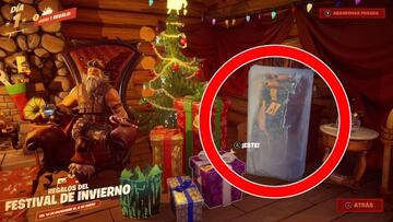 Para obtener el skin Banano Bajo Cero, tendremos que esperar a que su regalo (a la derecha del General Invierno) se descongele