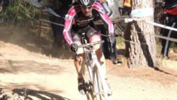 Javier Ruiz de Larrinaga, durante la carrera en Segorbe.