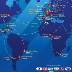 Empieza la gira de la Copa del Mundo femenina en París