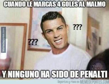 Los memes de la goleada del Real Madrid al Malmö