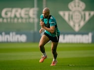 Amrabat, en el entrenamiento de hoy.