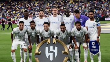 Soccer Football - FIFA Club World Cup - Group H - Al Hilal v Pachuca - Geodis Park, Nashville, Tennessee, U.S. - June 26, 2025 Al Hilal's players pose for a team group photo before the match REUTERS/Evelyn Hockstein