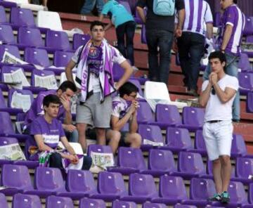 Valladolid-Granada. El conjunto blanquivioleta desciende a Segunda División.