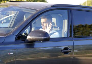 Ceballos arrives for Real Madrid pre-season duty.