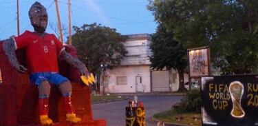 Vidal es protagonista de las burlas de fin de año en Argentina y Perú