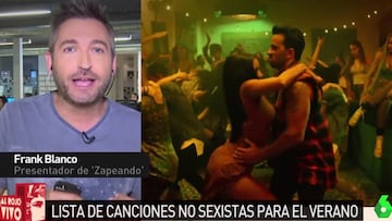 Frank Blanco en 'Al Rojo Vivo' hablando del machismo en la música y de la iniciativa del Instituto Vasco de la Mujer