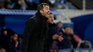 Coudet durante el partido.