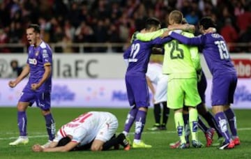 Los jugadores del Espanyol celebraron el pase a la semifinal.