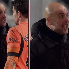 Le empatan en el 92′, pitan el final y Guardiola se va enfilado a por su portero: la secuencia es tremenda