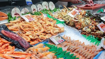 Imagen precios de pescado y marisco.