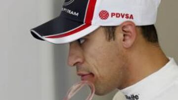Maldonado daña su Williams en una exhibición en Caracas