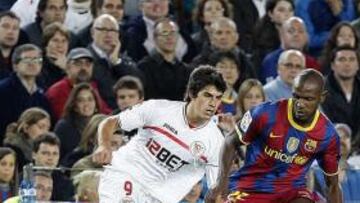 <b>MOTIVADOS. </b>Perotti confía en que la suerte del Sevilla cambie el domingo ante el líder.