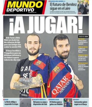 Portadas de la prensa mundial