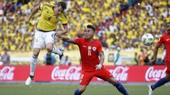 Colombia-Chile, en imágenes