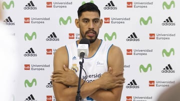 Gustavo Ayón, durante el Media Day del Real Madrid.