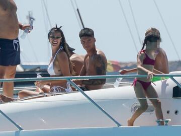 Desire Cordero and Joaquin Correa on holidays in Ibiza, on Tuesday August 4, 2020.