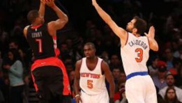 Kyle Lowry lanza ante José Calderón