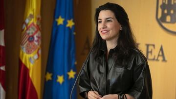 Archivo - La portavoz de Vox en la Asamblea de Madrid, Rocío Monasterio, durante el Pleno de la Asamblea de Madrid