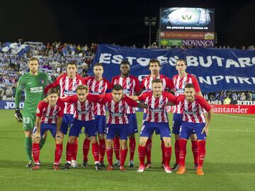 Equipo del Atlético de Madrid.