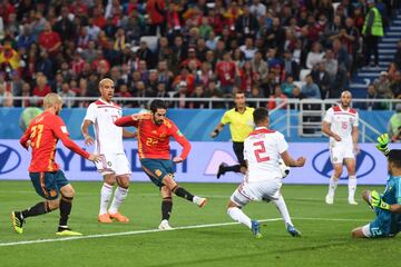 0-1. Isco marc¨® el gol del empate.