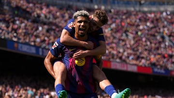 El defensa azulgrana conectó un cabezazo perfecto para darle una sufrida victoria a su equipo. Muy exigido atrás por el Rayo también solventó con cierta tranquilidad el peligro.