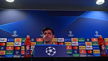 Courtois, antes del Chelsea-Real Madrid.