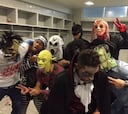 El Halloween de Piqué, Suárez y Neymar en el Coliseum que terminó en denuncia: “Vaya personajes”