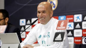 Zidane en rueda de prensa.