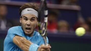 Rafa Nadal, durante su partido ante Wawrinka.