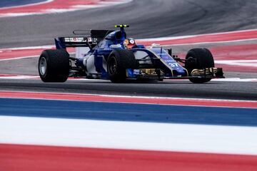 FILE PHOTO: Oct 20, 2017; Austin, TX, USA; Sauber driver Charles Leclerc (37) of Monaco during practice for the United States Grand Prix at Circuit of the Americas. Mandatory Credit: Jerome Miron-USA TODAY Sports/File Photo