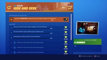 Fortnite Capítulo 2 - Temporada 1: desafíos de Hide and Seek