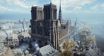 La catedral de Notre Dame en Assassin&#039;s Creed Unity.