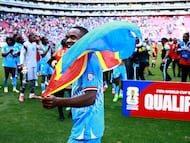 Cédric Bakambu celebra el pase al Mundial.