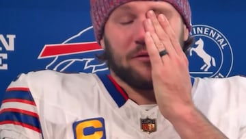 Josh Allen breaks down in tears after Bills’ playoff elimination