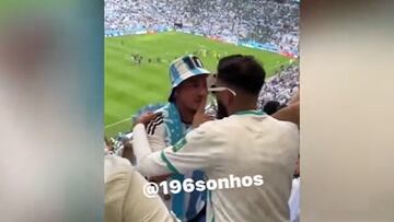 ¡Casi llegan a los combos!: saudíes le festejaron el gol en la cara a los argentinos