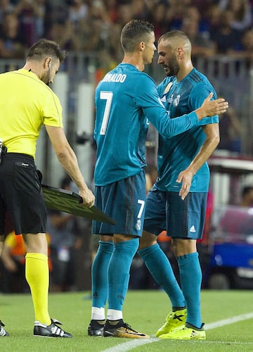 Cuando el portugués saltó al Camp Nou en el minuto 58 de la ida de la Supercopa, Cristiano igualó el número de partidos con el Madrid de Di Stéfano. 